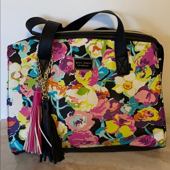 Betsey Johnson Handbags - Betsey Johnson floral purse with tassels